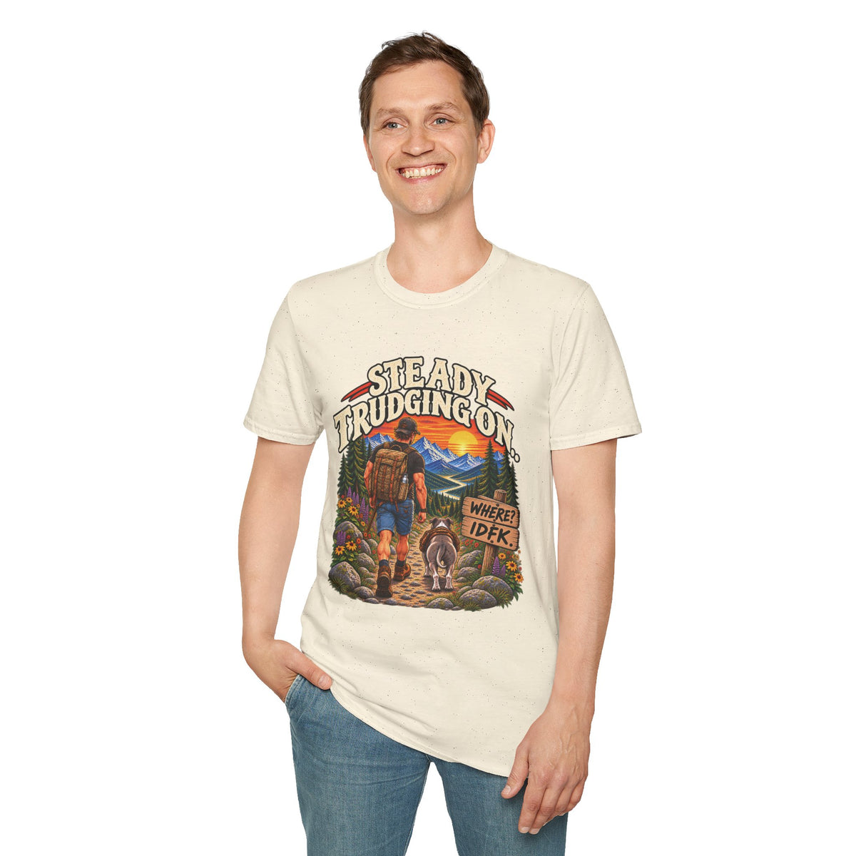 Steady Trudging On Athletic Man T-Shirt