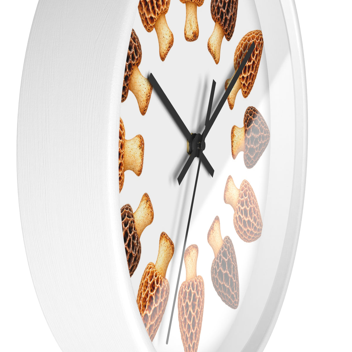 Wall Clock Morel Mushrooms