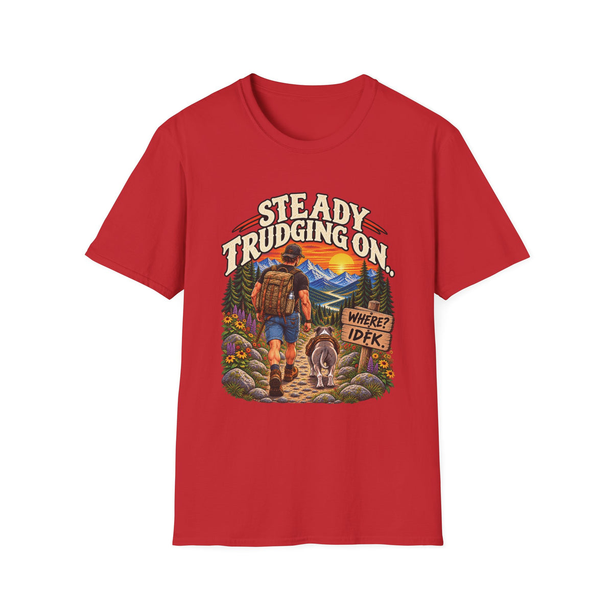 Steady Trudging On Athletic Man T-Shirt