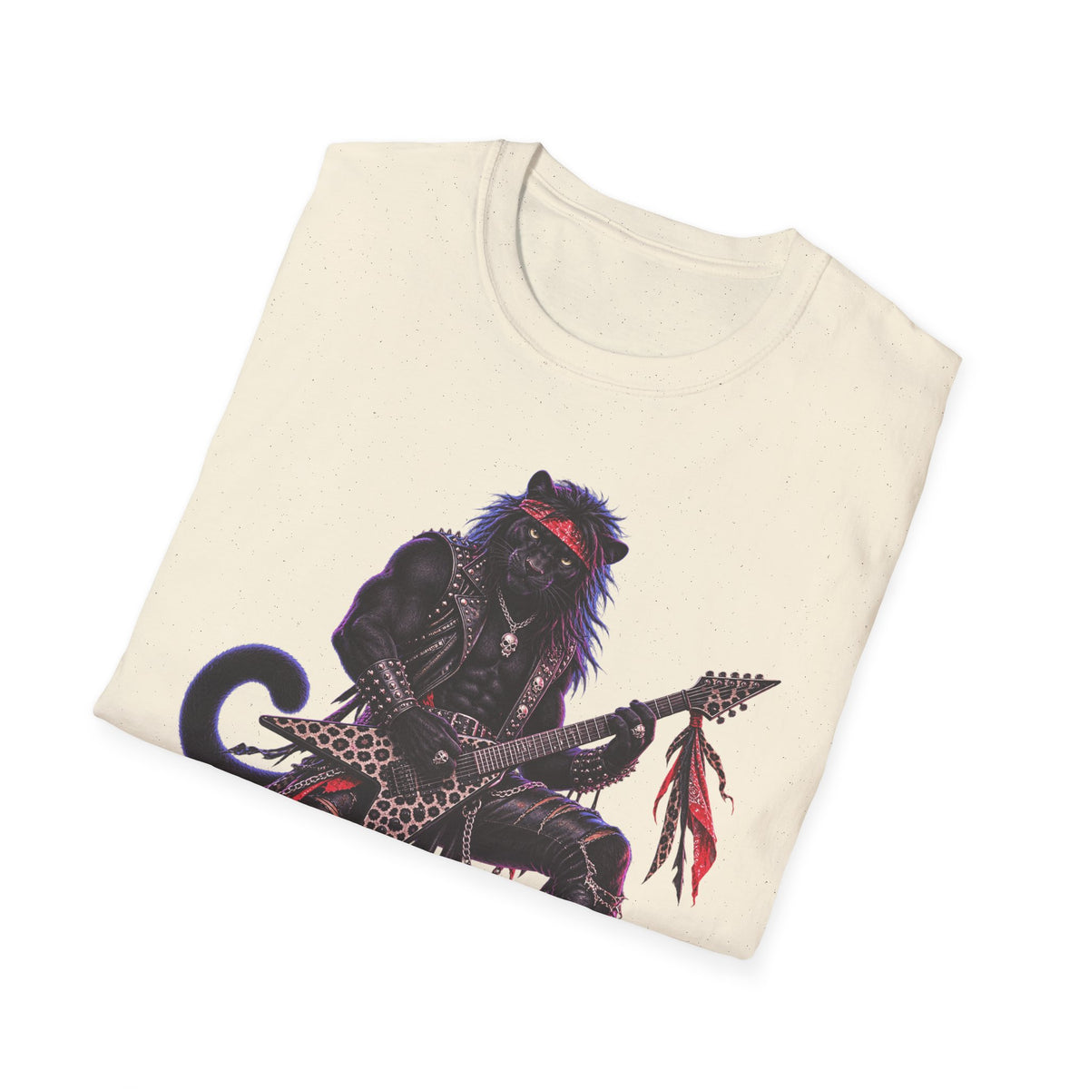 Black Panther Guitarist Big Cat Rock Band Wild at Heart Graphic Tee
