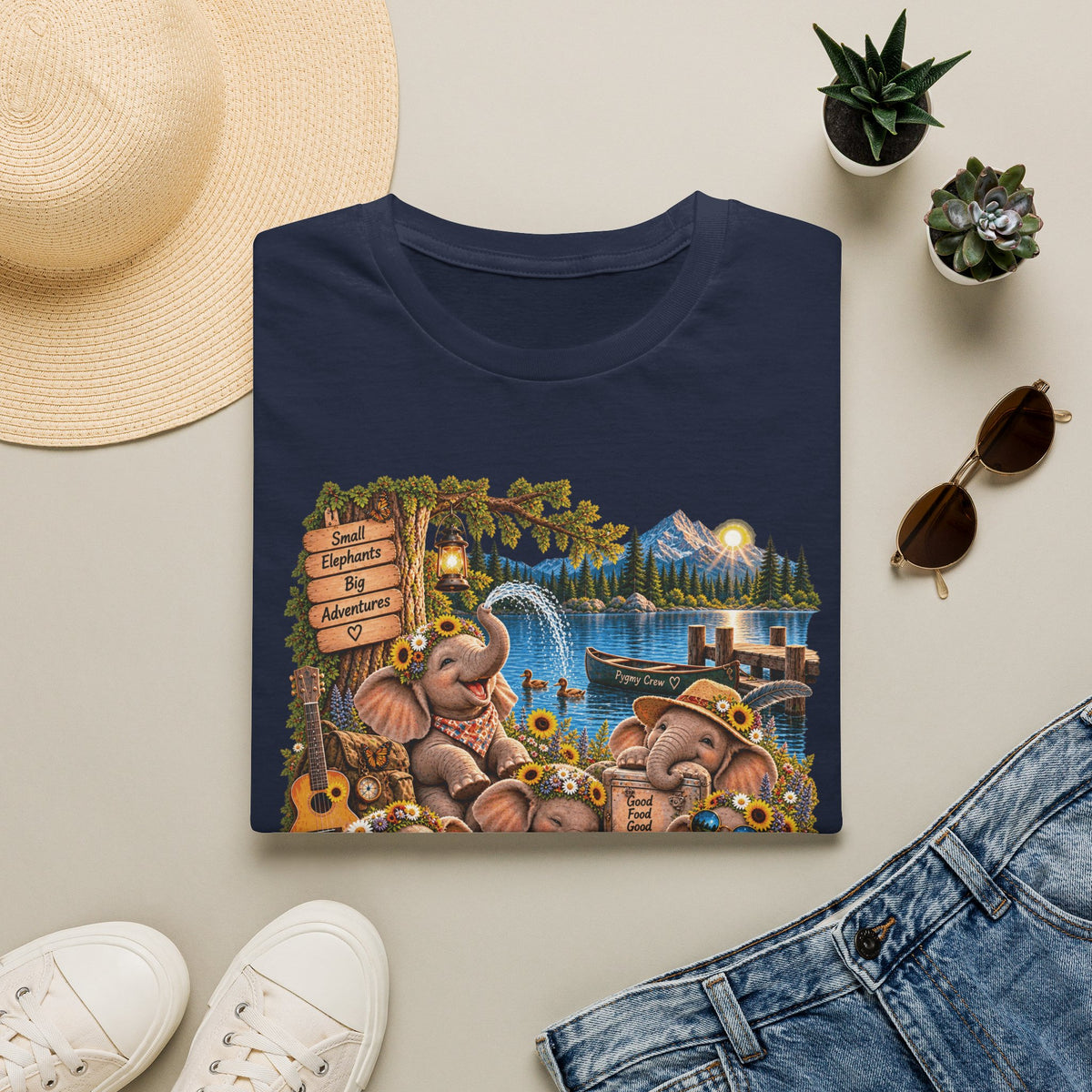 Musical Elephants Graphic Tee