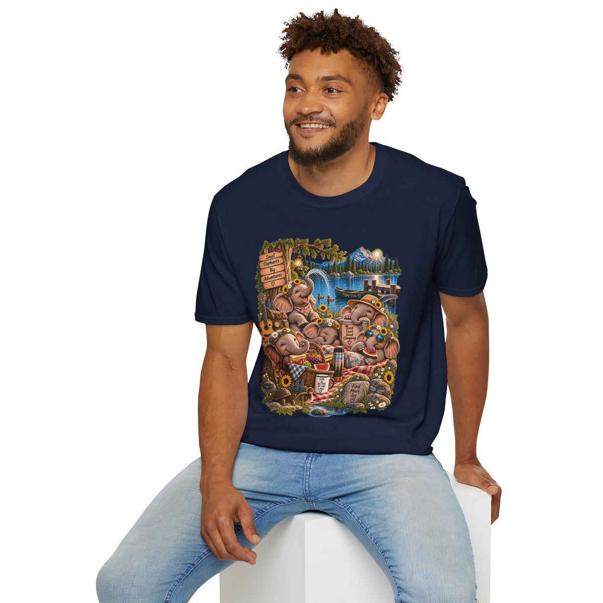 Musical Elephants Graphic Tee