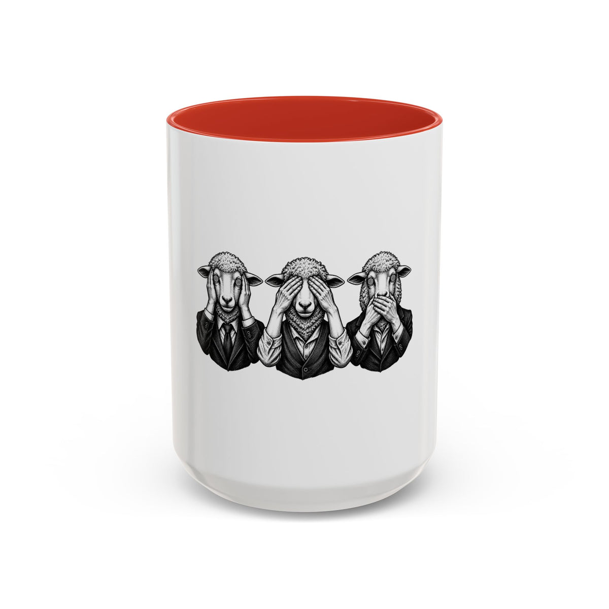 See No Evil Sheeple Coffee Mug (11or 15 oz)