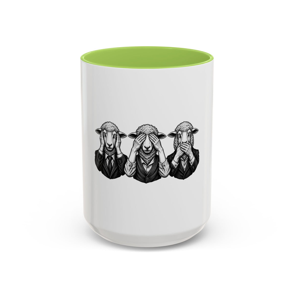 See No Evil Sheeple Coffee Mug (11or 15 oz)