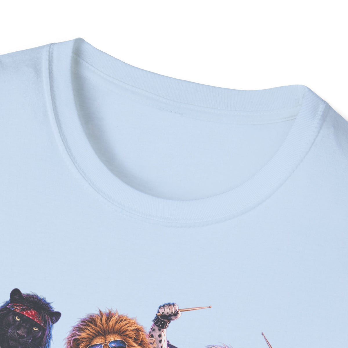 Retro 80s Big Cat Rock Band Wild at Heart Graphic Tee
