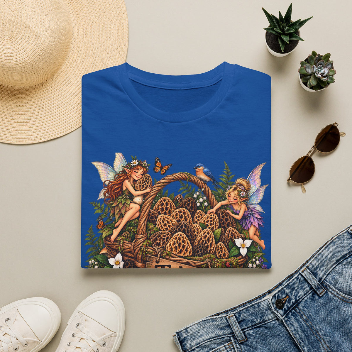 Woodland Creatures T-Shirt Foraging Nature Graphic Tee Unisex Softstyle T-Shirt